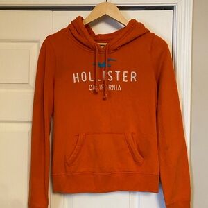 Y2K Hollister Orange Sweatshirt Hoodie